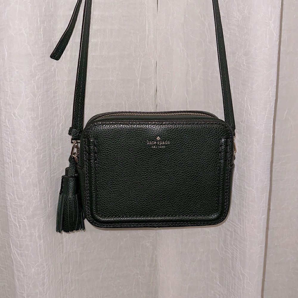 kate spade Orchard Street Winter Green Genuine Leather Small Crossbody Bag